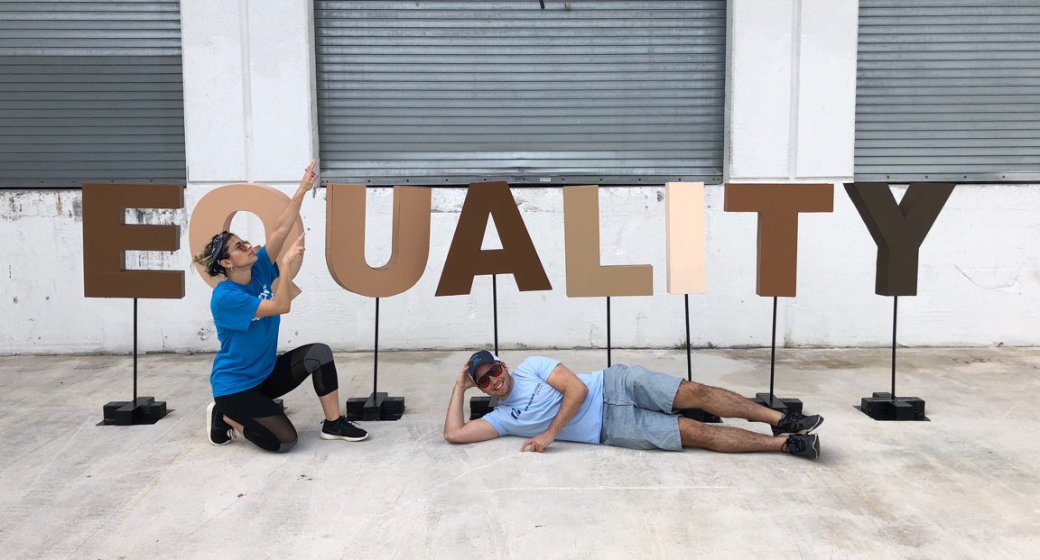 MiamiDadeDems's tweet photo. It was a blast combining efforts with the @DowntownDems at the @WomensMarchMia! It's been a long year, but we're mobilizing & getting ready for November! Join us #PowerToThePolls #buildFightWin https://t.co/jZZ06yP1fH