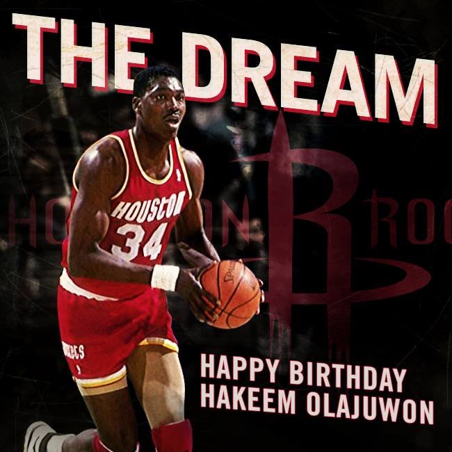¡Uno de los mejores centros de la historia! 

Happy 55th Birthday to Hakeem Olajuwon!!   