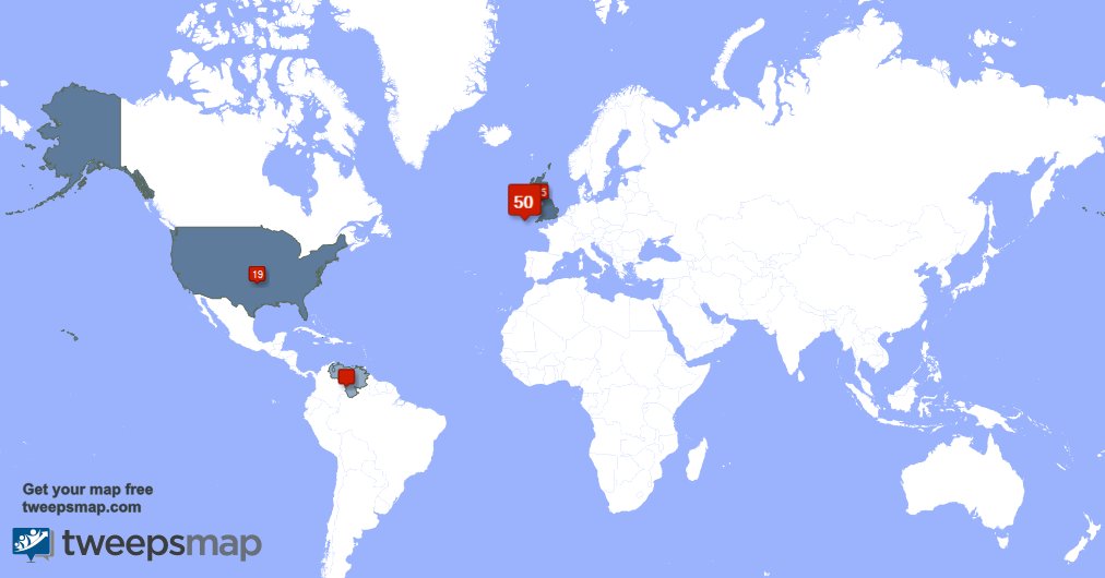 dansyermann's tweet photo. My followers live in Ireland (48%), UK.(24%)... Get your free map: https://t.co/i6UFcPSGt7 https://t.co/y9U0K1F3Nm