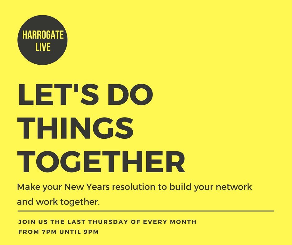 THarrogateGirl's tweet photo. Eek guys! There’s 78 of you lovely lot coming to my @LiveHarrogate event on 25th Jan... you must be wanting to keep those New Years resolutions... networking is king! #network #dothingstogether #free #informal #friendly https://t.co/vPU6r7Psuo