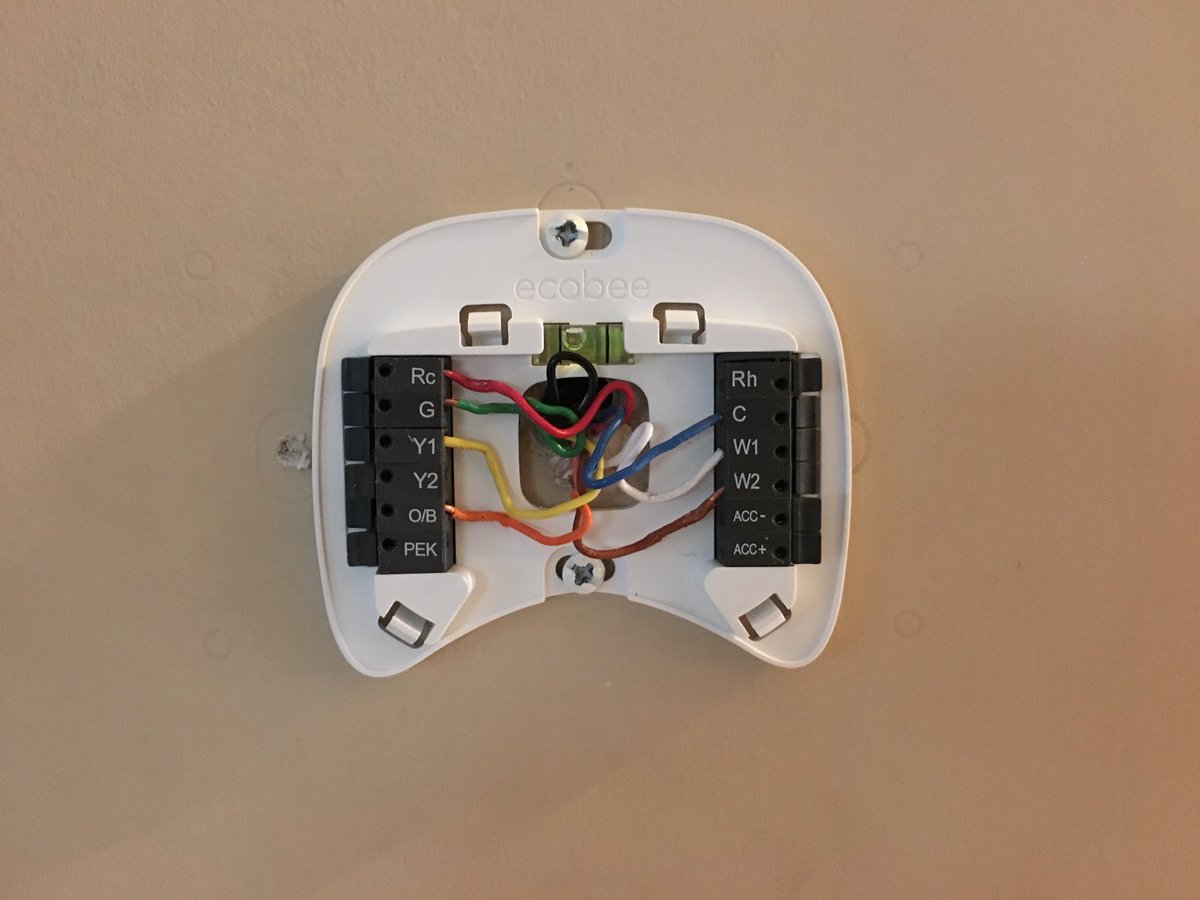 Ecobee On Twitter Having The Wire In The Rc Terminal Is Correct For The Ecobee Rh Should Only Be Used When You Have Duel Transformer System 2 R Wires We Hope The
