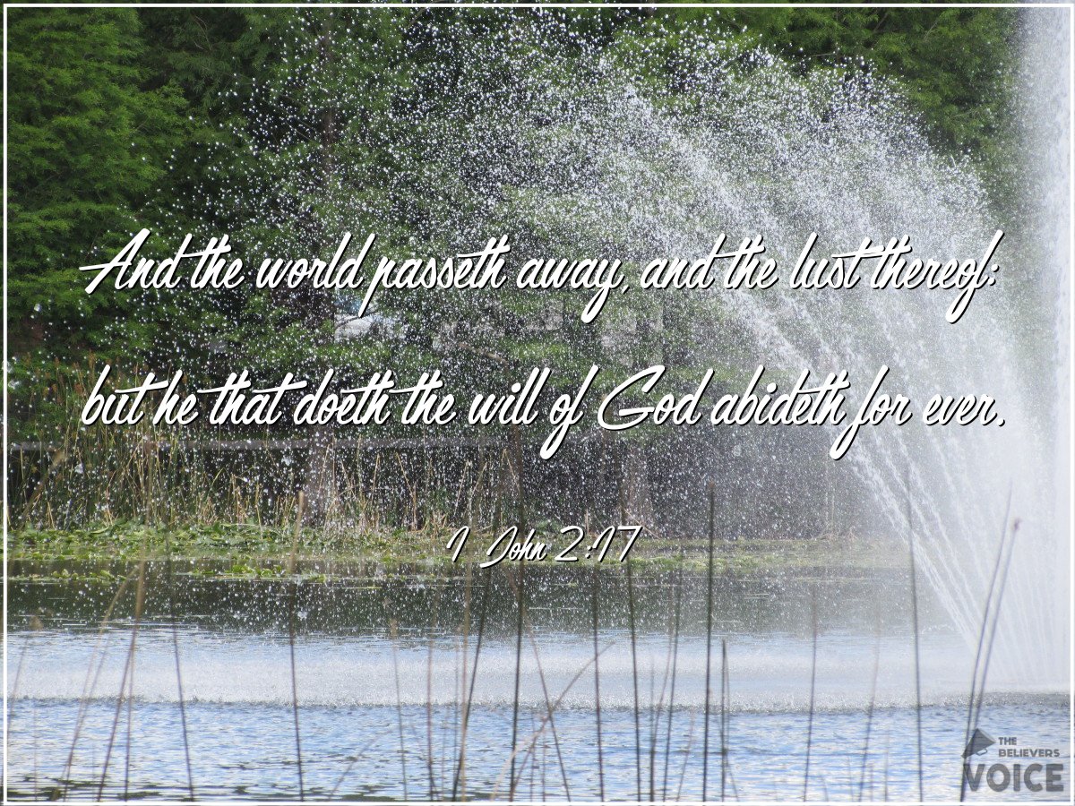 TBV_Post's tweet photo. The world and its desires pass away... but whoever does the will of God lives forever.
#ChristIsOurHelper #PowerfulPromises https://t.co/QI0ZgQFi9J