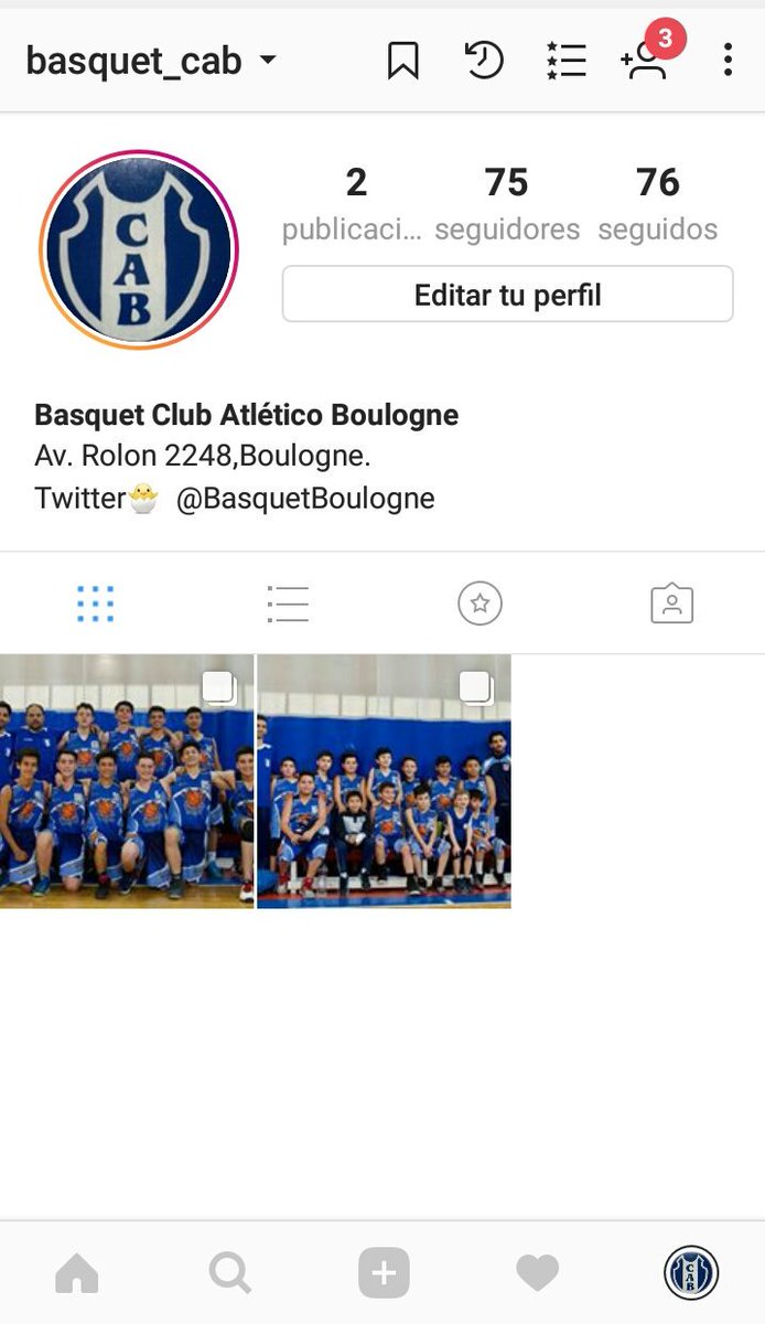 Seguinos en Instagram! <a href="/basquet_cab/">Basquet</a> 📸