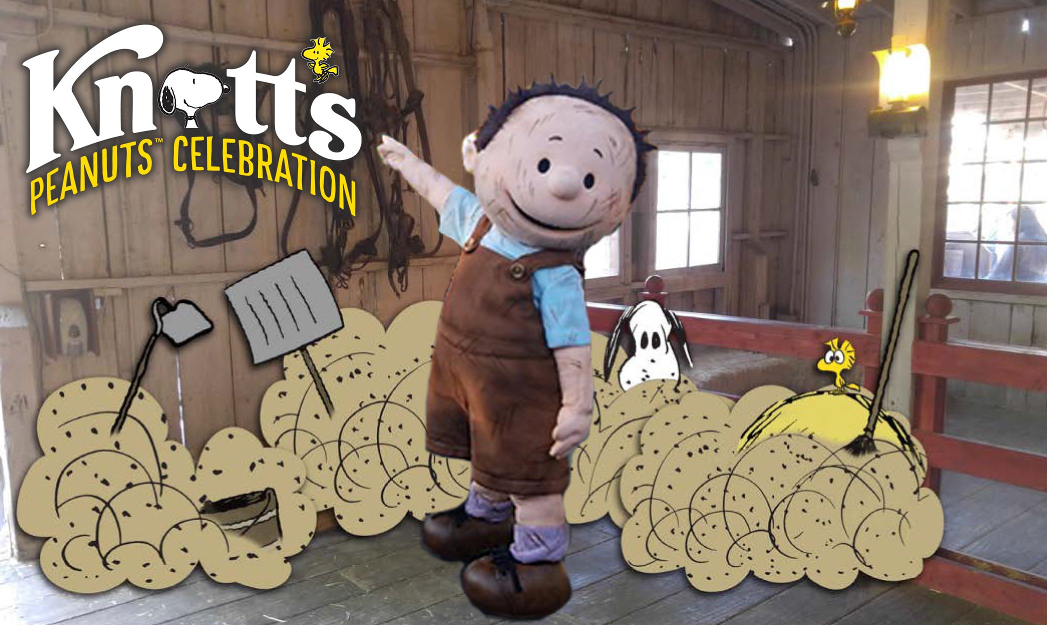 Knott's Berry Farm on Twitter: "For the first time ever, you can meet PigPen at #KnottsBerryFarm! Meet PigPen and his new animal friends in the Livery Stable during Knott's Peanuts Celebration, weekends