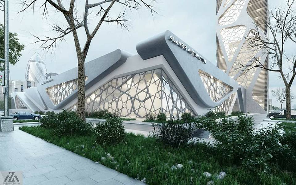 RSJ_design's tweet photo. مبنى اداري في الرياض، اتمنى يكون التنفيذ بالواقع مطابق للصور😍 https://t.co/JRNTa15XJR
