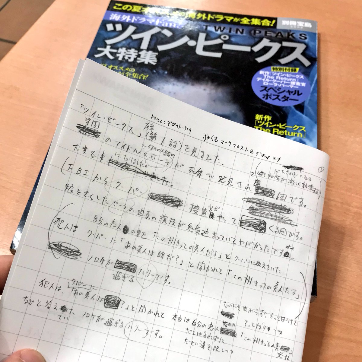 新ベルク郎 別冊宝島 ツイン ピークス大特集 を購入しました 旧tpの複雑な人間関係の相関図 や各エピソードの簡潔な解説など こういう本が欲しかった 的な非常に良い本ですね ツイン ピークス初心者にもオススメです