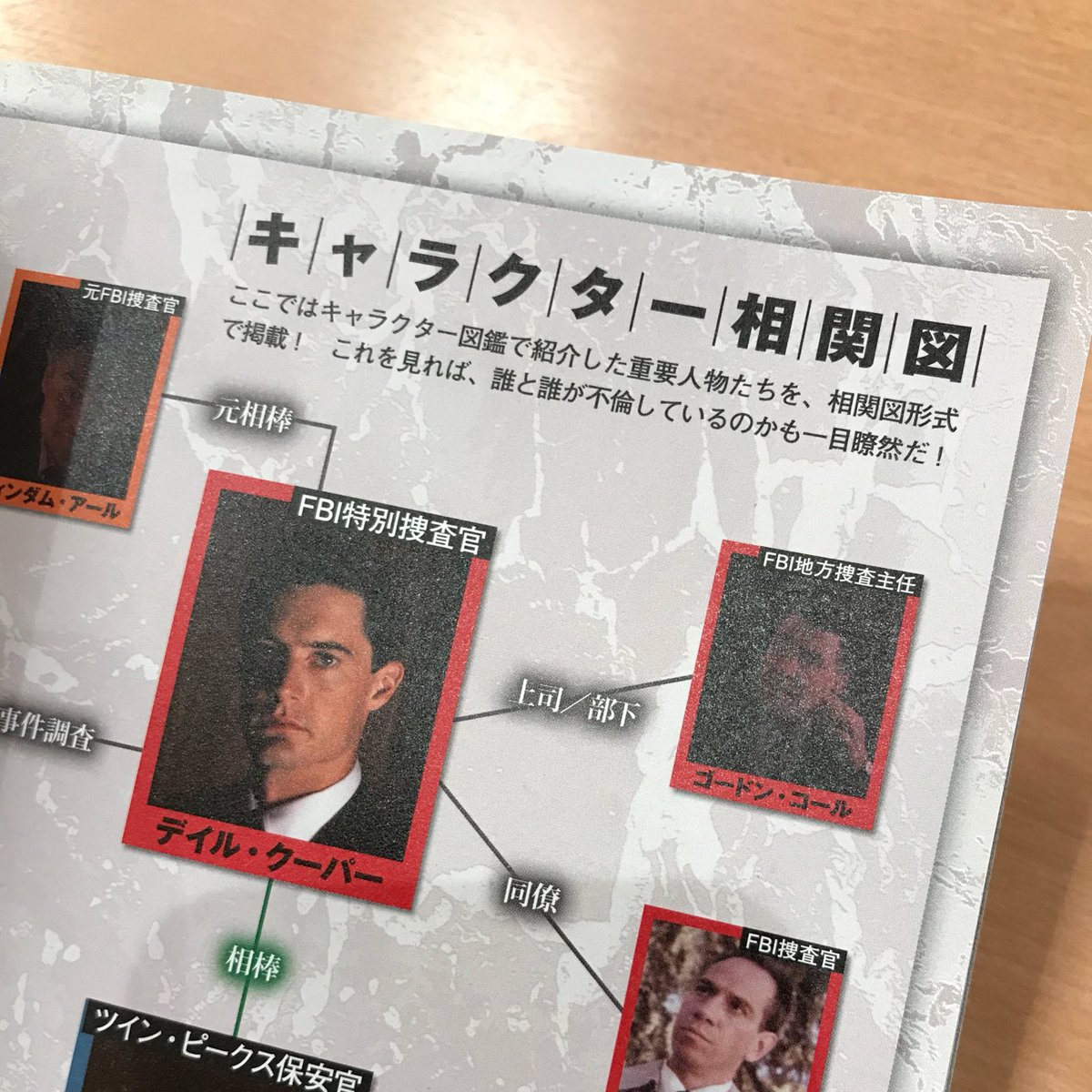 新ベルク郎 別冊宝島 ツイン ピークス大特集 を購入しました 旧tpの複雑な人間関係の相関図 や各エピソードの簡潔な解説など こういう本が欲しかった 的な非常に良い本ですね ツイン ピークス初心者にもオススメです