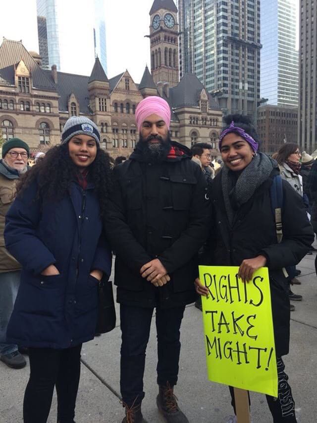 theJagmeetSingh's tweet photo. Yesterday was powerful. A movement organized by women, for women - a declaration of strength, courage &amp; defiance. The positive vibes were incredible.

It's on all of us to show solidarity and continue the work towards true gender equality and a brighter future #WomensMarch2018 https://t.co/LaOhnfvCok