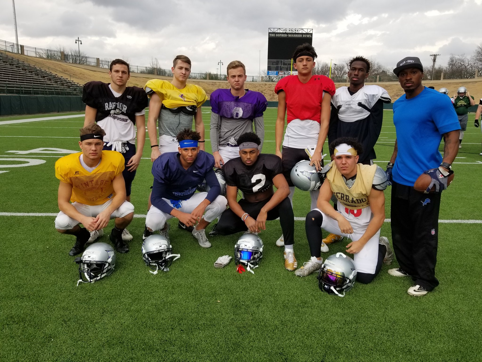 BlueGrey Football on Twitter "Here's a closer look at the receivers