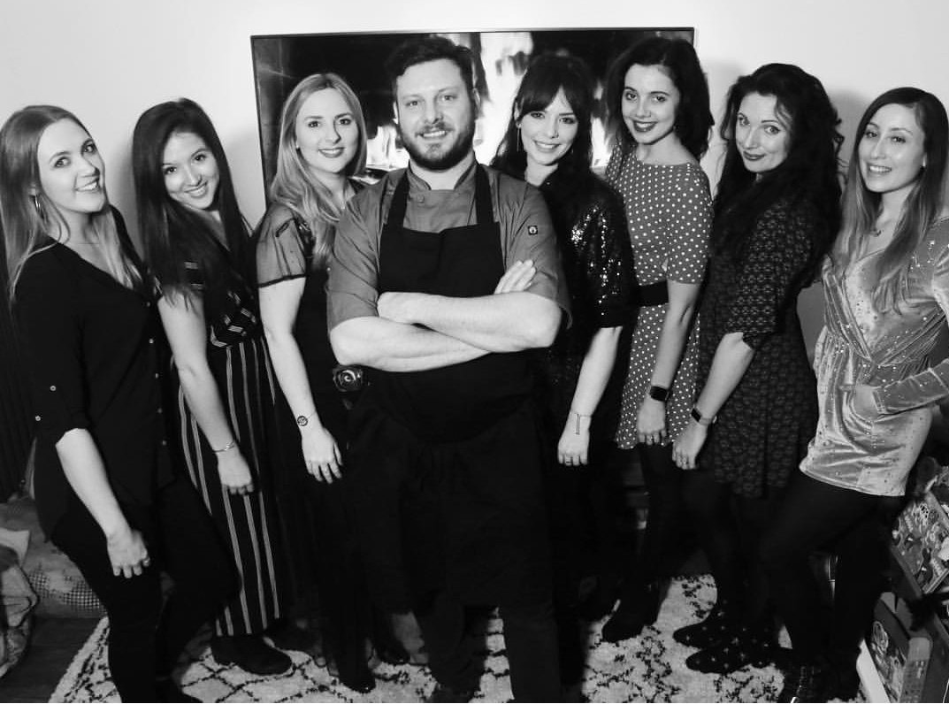 SpamellaB's tweet photo. What an amazing night at @HollyNicol's beautiful abode, treated to an incredible 4-course dinner cooked by @LaBelleA_UK π THE FOOD BABY IS REAL π @WeBlogNorth @vickimellard_pt @Katie__Franklin @georgieglass_ @fionamcr π #SecretTable #WeBlogDining https://t.co/uoU0UkRAax