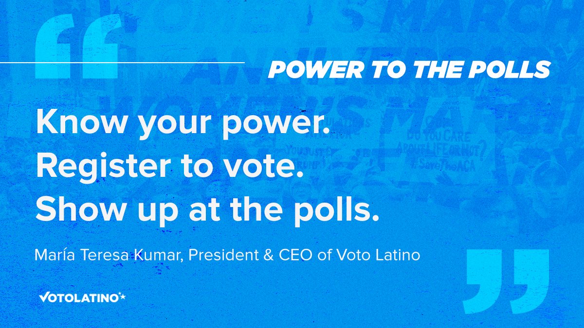 votolatino's tweet photo. We have organized to register young Latinos because we know that they are our future. If they're not counted than our issues will continue to be ignored. #PowerToThePolls https://t.co/zMt3Xy7A4D