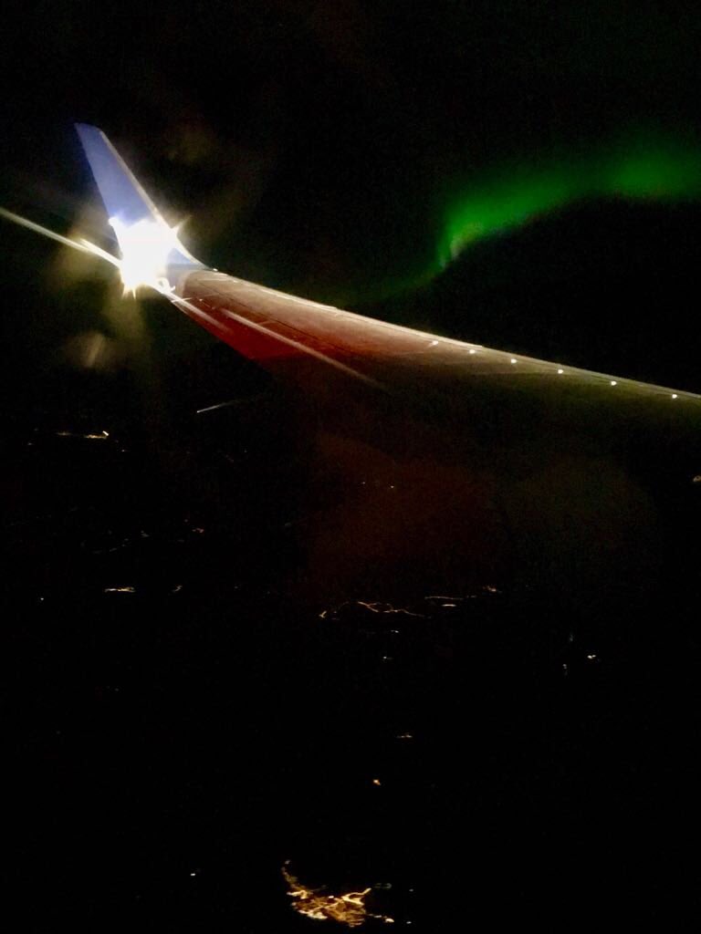 heuvel_greve's tweet image. Being welcomed by #northernlights on our way up north to #tromso for the #ArcticFrontiers conference. What a treat! @WURmarine