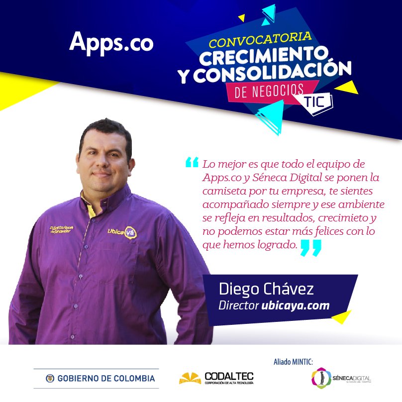 SenecaDigital's tweet photo. Diego de @Ubica_Ya formó parte de las empresas que acompañamos durante el 2017 con el apoyo de @AppsCo de @Ministerio_TIC en #Bucaramanga https://t.co/D4p8vN7fCj