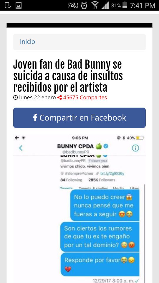 RojiblancoErick's tweet photo. Suicidate >:v 
Hazle un favor ala humanidad

#LaVerdadDeBadBunny https://t.co/PIgTjyA8As