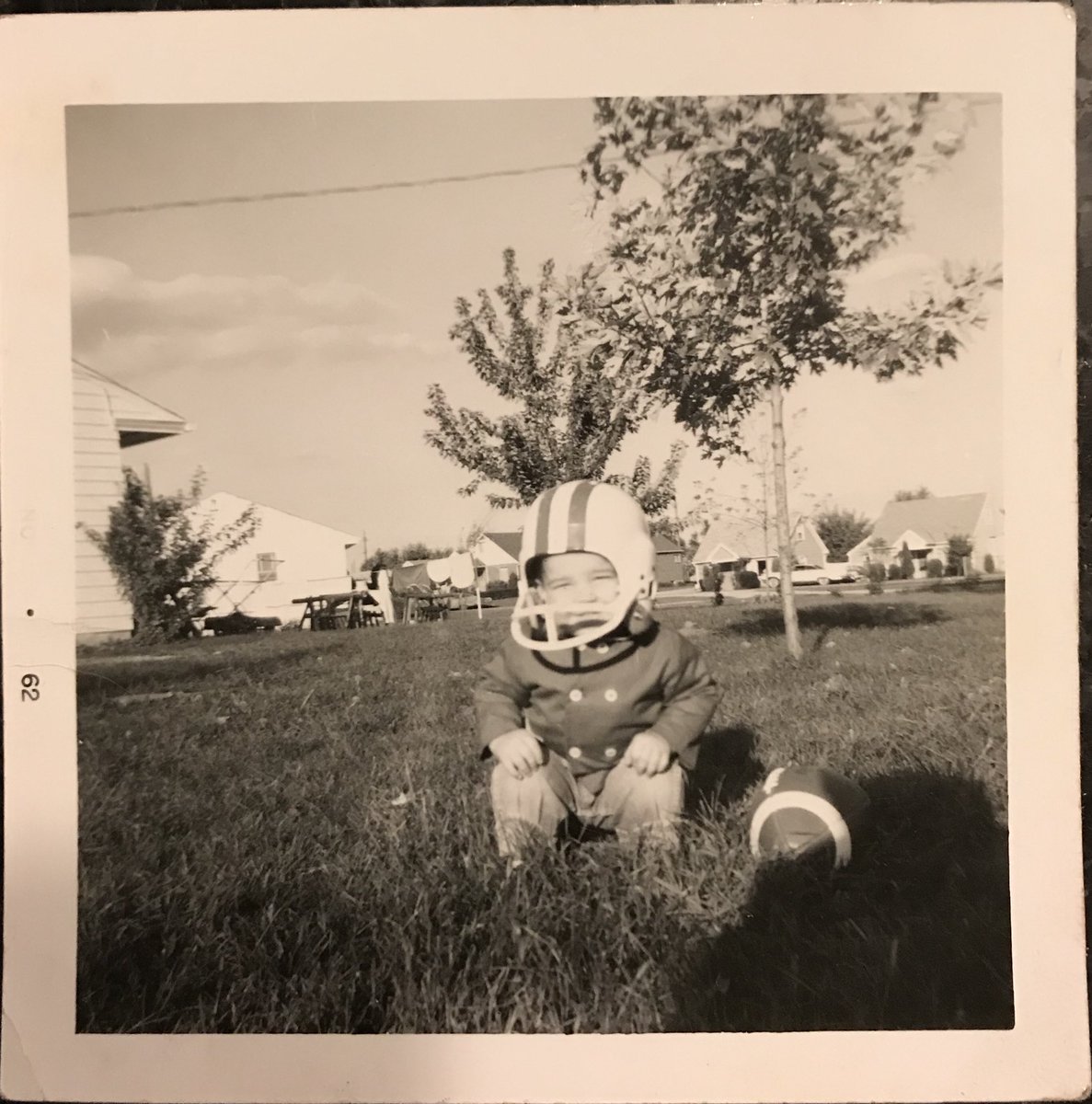 thebondteam's tweet photo. A picture says a a thousand words. Look what I found. My husband, 1962. They didn’t know. #CTE #CTEAwareness #concussion https://t.co/kTEiUtCgOA
