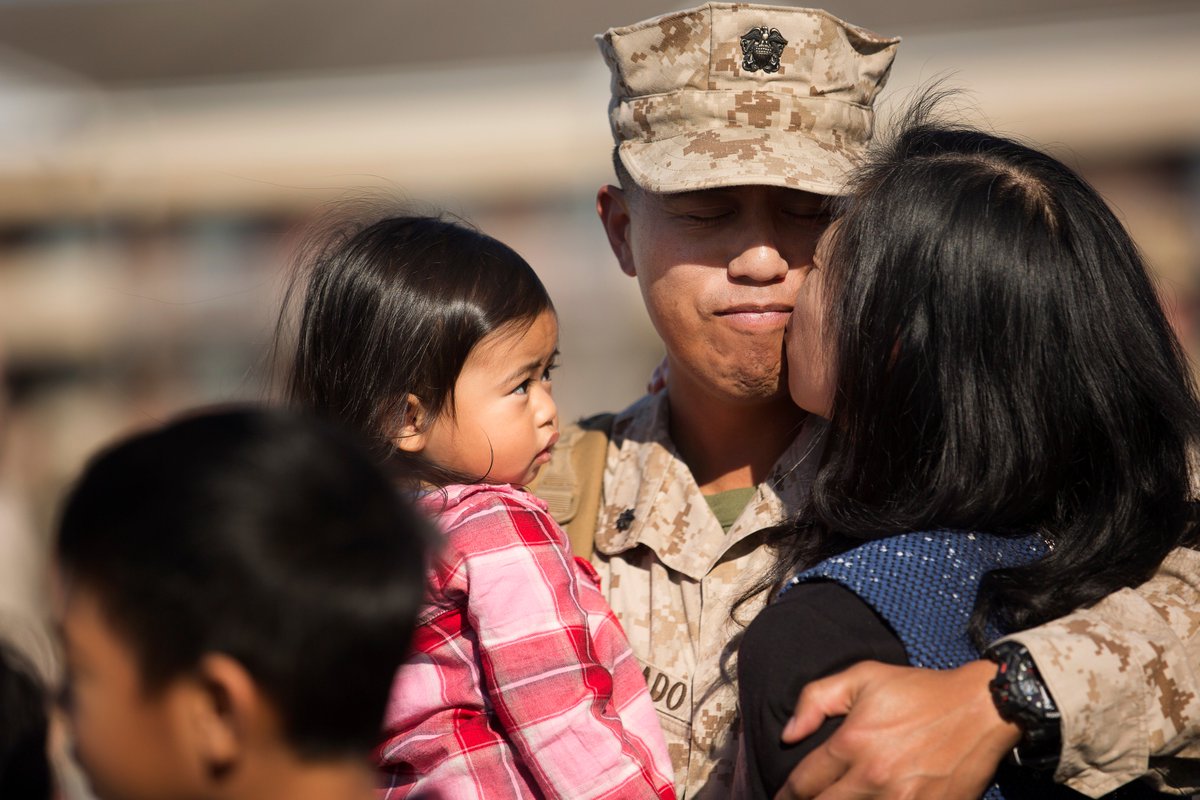 U.S. Marines (@usmc) on Twitter photo Welcome Home, Marines
Today, Marines & sailors with <a href="/TFSouthwest/">Task Force Southwest</a> returned home to <a href="/camp_lejeune/">Camp Lejeune</a> from a 9-month deployment to Helmand province, Afghanistan.
The Task Force of ~300 personnel from II MEF deployed in Spring '17 in support of the NATO-led Resolute Support mission. Welcome Home, Marines
Today, Marines & sailors with <a href="/TFSouthwest/">Task Force Southwest</a> returned home to <a href="/camp_lejeune/">Camp Lejeune</a> from a 9-month deployment to Helmand province, Afghanistan.
The Task Force of ~300 personnel from II MEF deployed in Spring '17 in support of the NATO-led Resolute Support mission.