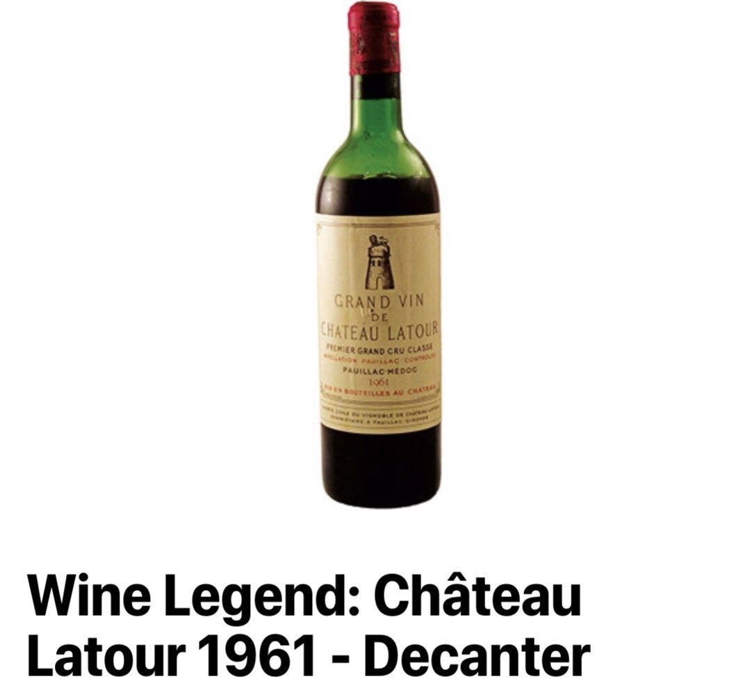 EdwinGuilliot's tweet photo. What makes it a wine legend?... : Château Latour 1961, Pauillac, Bordeaux.  The Read the full story: https://t.co/cfnvNb7kt8