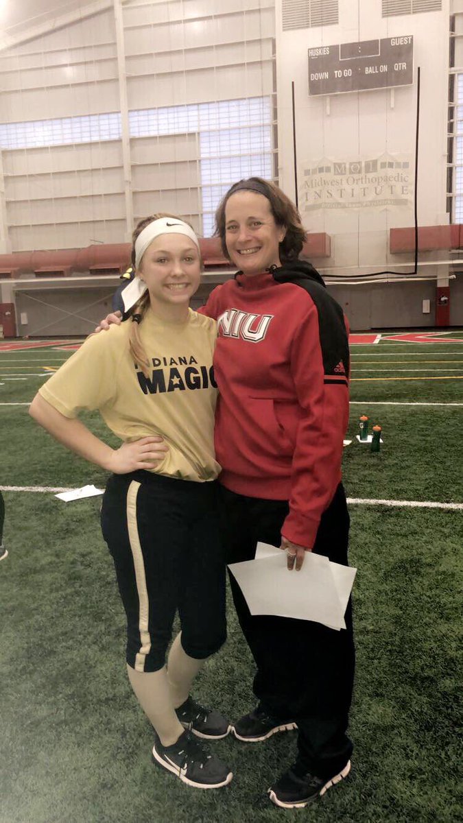 kendallynd12's tweet photo. Had so much fun today!! Can’t wait to attend some more camps at NIU! Big thanks to @sut24 and @NIUCoachAbbott !! Also thanks to Zoe and Mackenzie to giving me a tour! The campus is beautiful!!! @magicgold03 #learnednewthings #gohuskies #dogs 🤘🏼❤️🖤 https://t.co/iR9YWM99dB