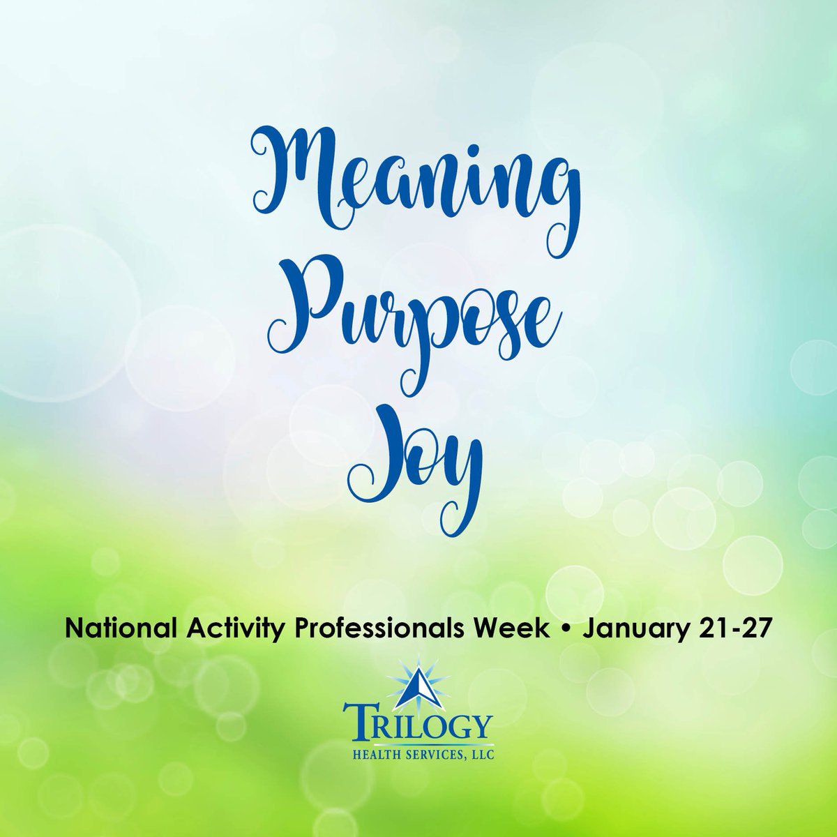 It’s #ActivityProfessionalsWeek, and we’d like to take a moment to recognize those who are always up for fun. You’re so appreciated – Thanks for all you do!