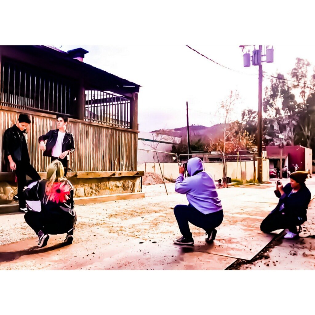 OfficialFITC's tweet photo. We have been working on some amazing stuff that we can’t wait to show you guys of @somewhataceband 😍 here is a sneak peek of @Somewhatethan and Jeremy in the moment of posing in #leather 😉😎 just wait, the pictures look #amazing https://t.co/SFGwwFYKs5