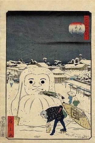 こんな雪の日は実践している人も多いはずw人はなぜ雪を見るとオブジェを作りたくなるのかwww