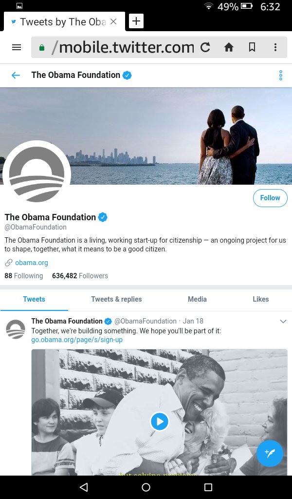 Mrs_Cldh's tweet photo. #TheObamaFactor
@BarackObama has 99+ million followers.
@ObamaFoundation he has 600k + followers.
If he ran for president in 2020, I believe he would win again.π― https://t.co/YFDFjCHxJr
