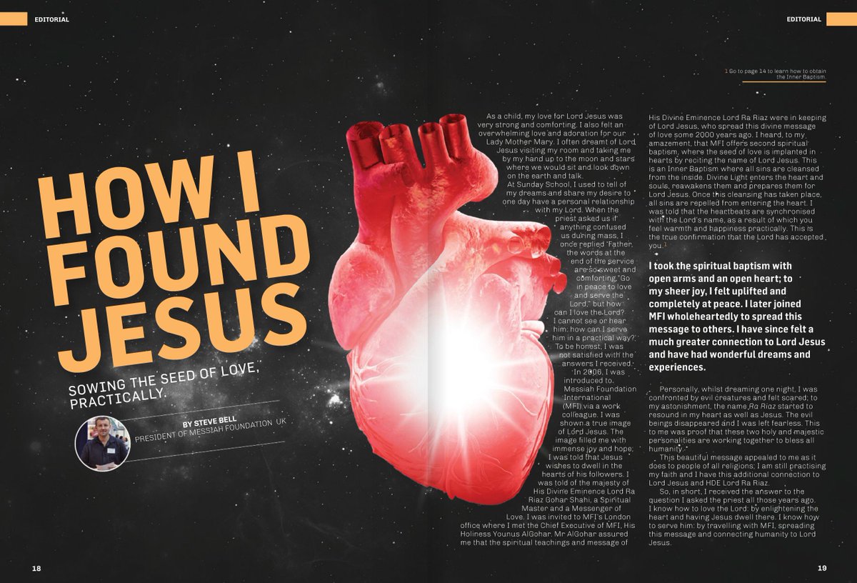 MessiahHerald's tweet photo. Do you crave a deeper connection with #Lord #JesusChrist? In this edition of the Messiah Herald, read Steve Bell's story all about his spiritual journey to obtaining Jesus's love and proximity. https://t.co/iAOtXVqkni https://t.co/RxdHDfAiHg