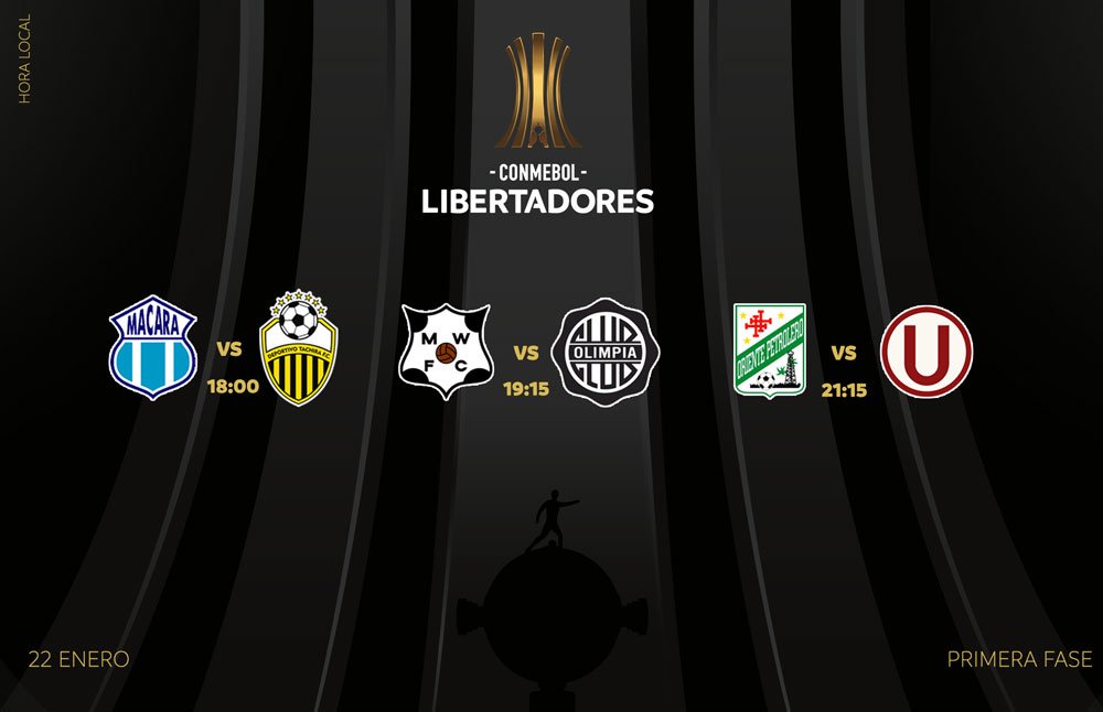 Se prende la fiesta del fútbol en #América!

#ConmebolLibertadores2018 #PrimeraFase

📅 22.Enero.2018