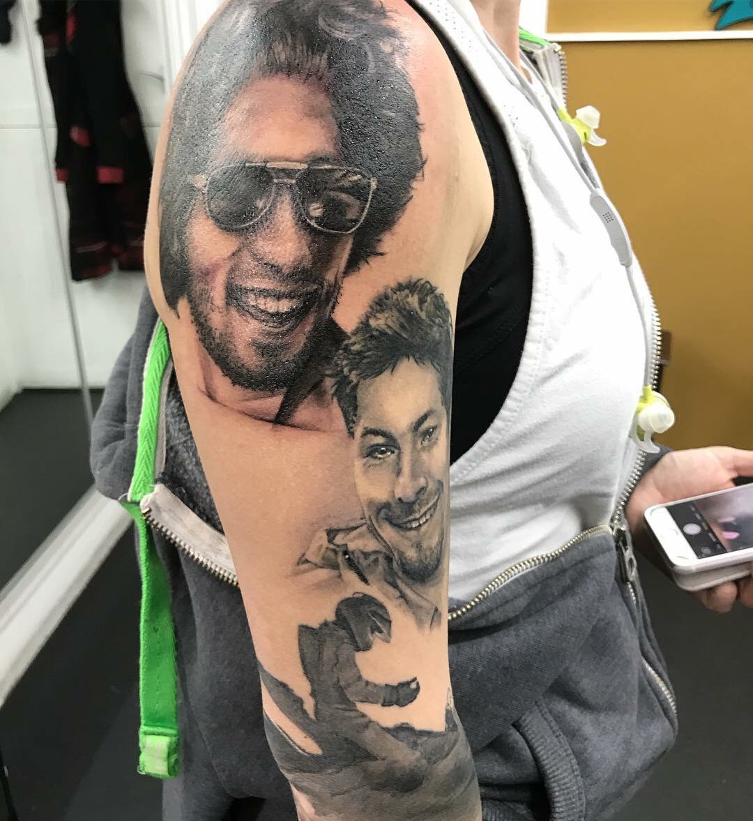 Torquepen's tweet photo. Some wicked #tattoos of #MotoGP #Legends by @Jackdaw_Silver @NickyHayden #NickyHayden 
#Legend Marco Simoncelli #RememberingMarco  #MarcoSimoncelli #Motorcycle #motorcycling #motorbike #motorbikes please RT https://t.co/cnxqEFAf2P