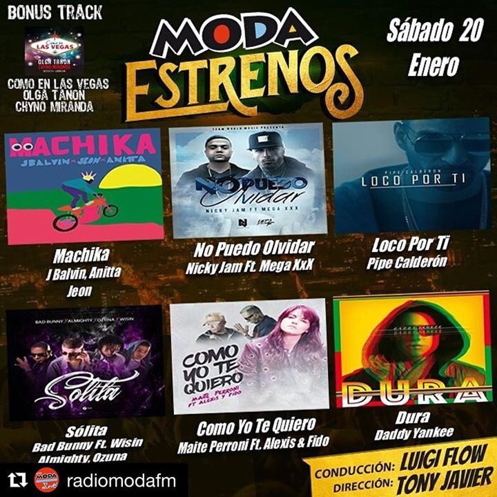 MPW_Peru's tweet photo. En breveee #Modaestrenos #comoyotequiero de @maiteoficial ft @alexisyfido en @ModaFM
¡Los temas que prometen ser éxito! ;)
Domingos 8 p.m. https://t.co/YV0ZxylWiJ