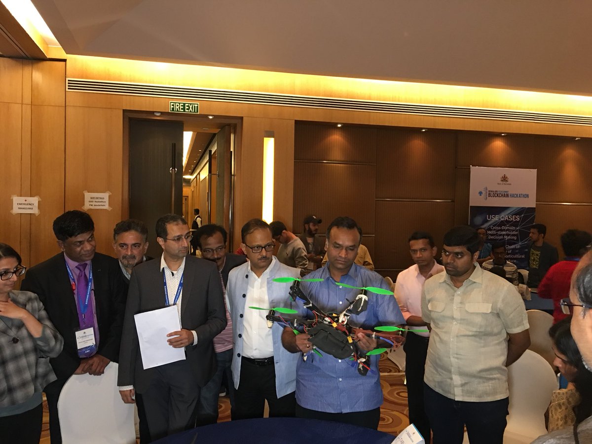 PriyankKharge's tweet photo. Had the pleasure of seeing some the best hacks for blockchain in governance #BTSBlockchainHackathon . Govt needs to encourage innovations in #blockchaintechnology https://t.co/8duDTOVFbn