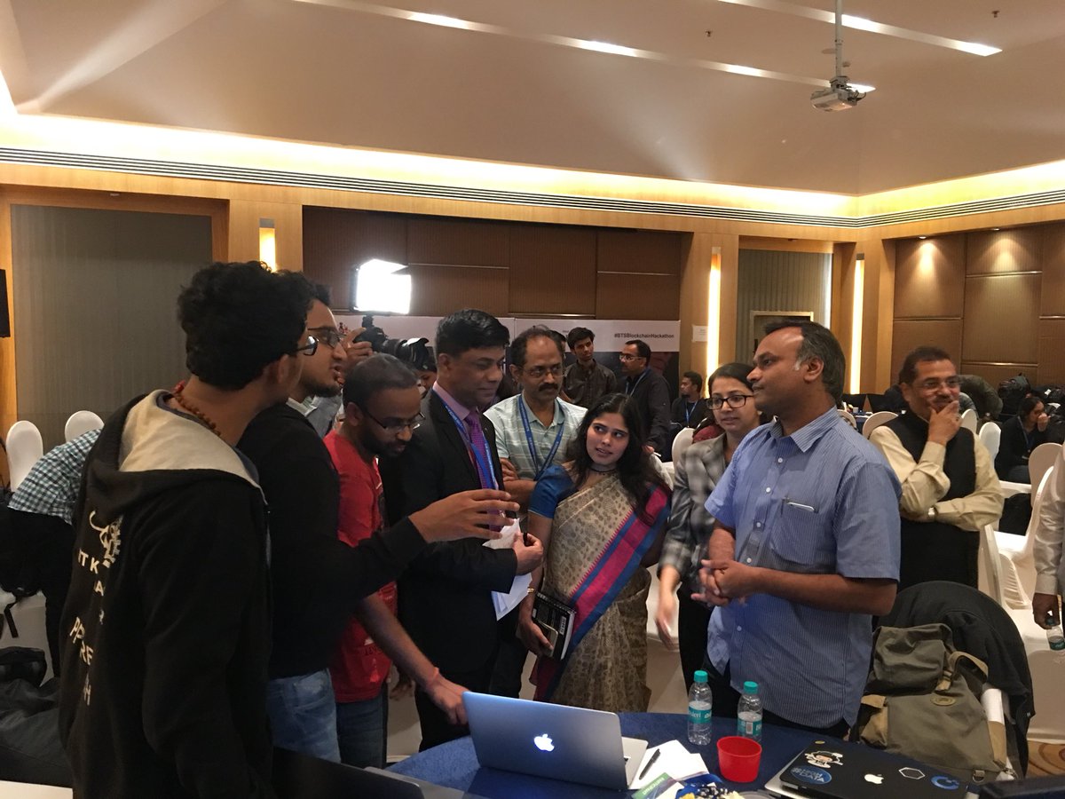 PriyankKharge's tweet photo. Had the pleasure of seeing some the best hacks for blockchain in governance #BTSBlockchainHackathon . Govt needs to encourage innovations in #blockchaintechnology https://t.co/8duDTOVFbn