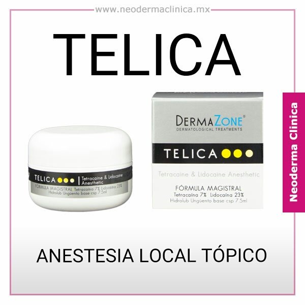 NeodermaClinica's tweet image. ¿Ya conoces #Telica? #Anestesia #local #tópica. Para uso médico. Pregunta por nuestro producto al Tel. 7471068489