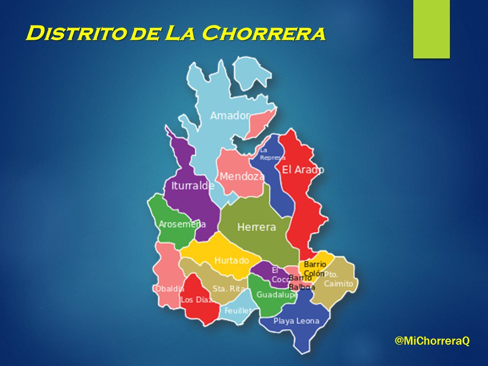 MiChorreraQ's tweet photo. Son 18 corregimientos los que forman @MiChorreraQ
#BarrioBalboa #BarrioColón
#Amador#Arosemena
#ElArado#ElCoco #Feuillet
#Guadalupe #Herrera #Hurtado#Iturralde#LaRepresa #LosDíaz #Mendoza #Obaldía #PlayaLeona #PuertoCaimito
#SantaRita https://t.co/ffSUMxw0kU