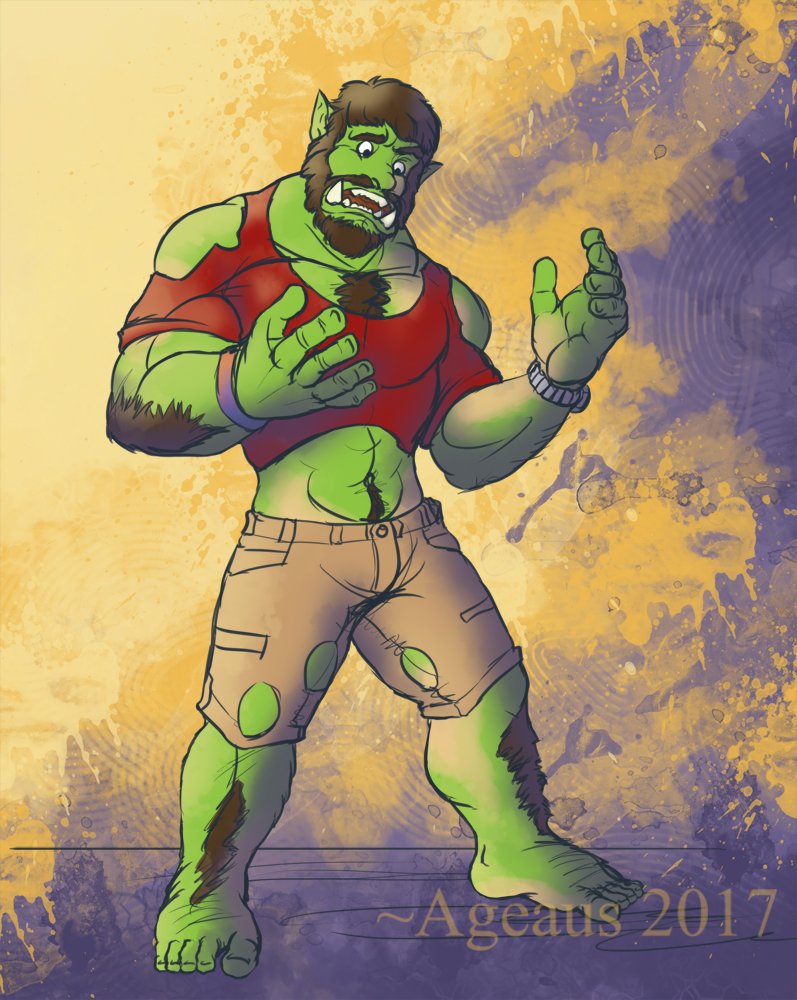 Orcwish! @brotherflounder http://www.furaffinity.net/view/26133209/ #orc #t...