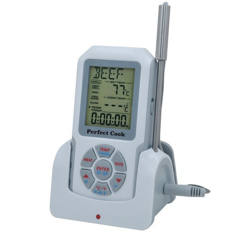 PerfectCookOfc's tweet image. PerfectCook-Long Range Wireless Digital Meat Thermometer With Target Temperature Alert and Kitchen Timer Includes 2 Fast Reading Probe and Flashlight. Buy Here--&amp;gt; zurl.co/vbvAn