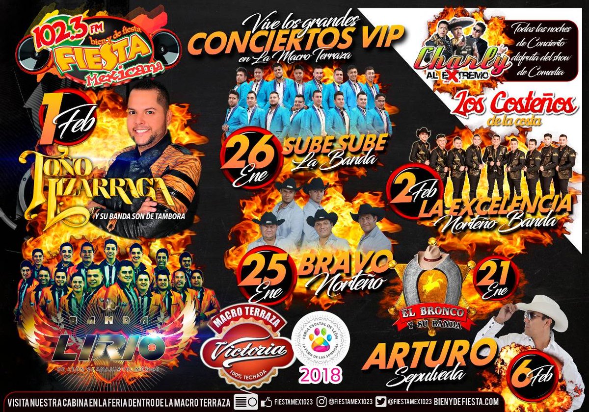 labestiafmleon's tweet photo. ¡Estamos de fiesta! Acompáñanos a nuestro #ConciertosVIP en la @MacroTerraza dentro de la @FeriaDeLeon #2018 #BienYDeFiesta https://t.co/Z3XJaX9D0W