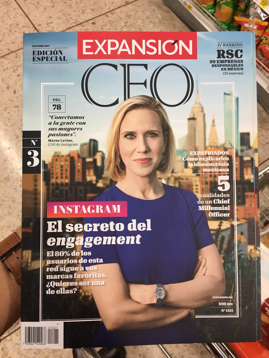 Creo que nunca había pagado tanto por una revista, pero el artículo principal de #MarneLevine COO de #Instagram me interesa mucho y bueno, hay que verlo como una inversión. 📖✨