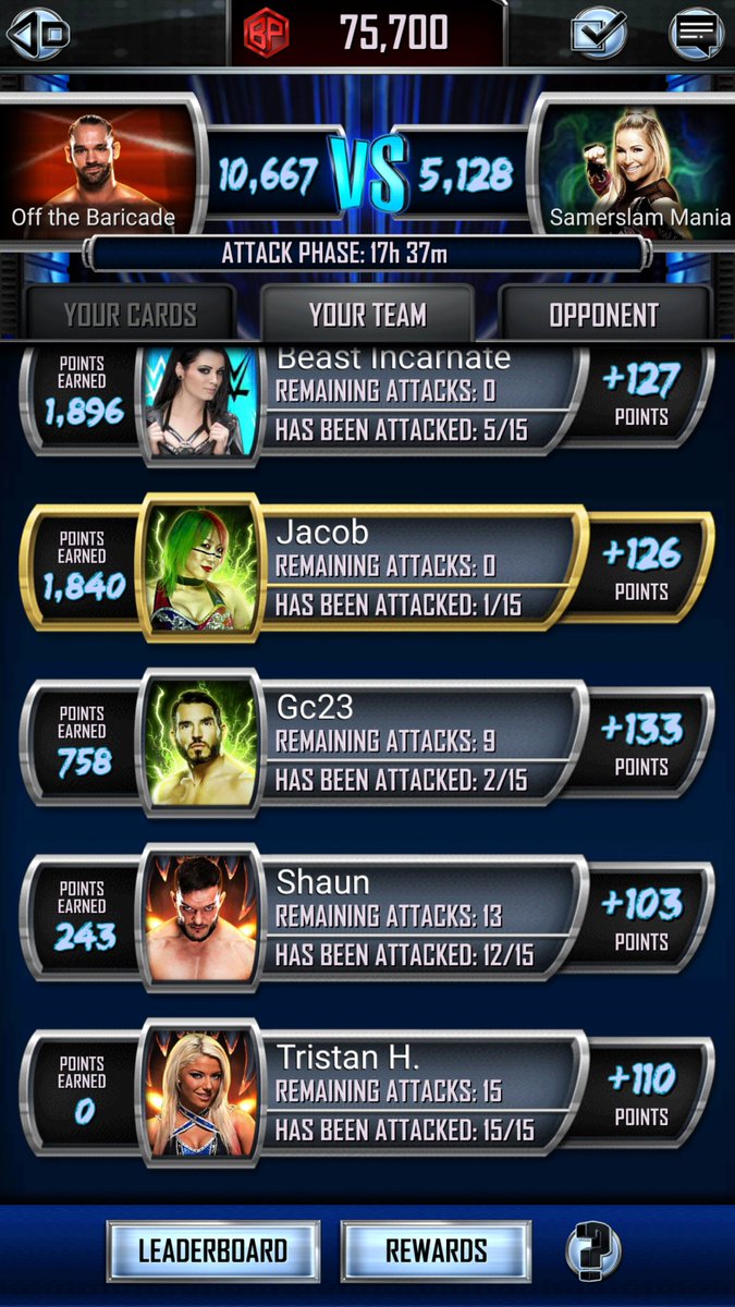 DisgruntldGamer's tweet image. @WWESuperCard warning to other teams, do not allow this guy on your team. He claims he's active and always makes excuses for why he can't play. Spread the word so you don't get shafted like we did #WWESuperCard #FreeloaderAlert