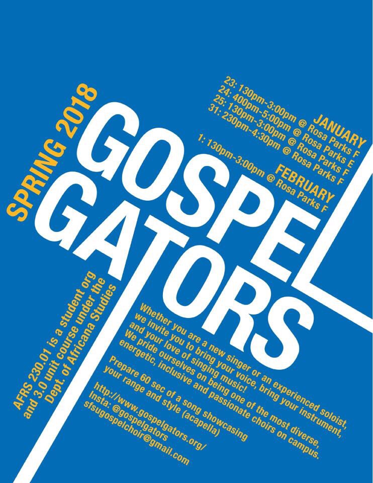 GospelGators's tweet photo. let us make spring 2018 an unforgettable semester! https://t.co/LeyVb3QOaU