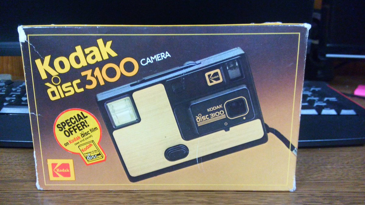 ScouserPants87's tweet photo. @Kodak I love collecting old cameras!  Original packaging and barely used! #backinmyday #retro https://t.co/YsTs7gEK9m