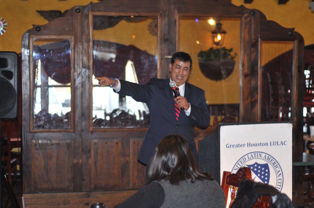 LawyerRogelio's tweet photo. The rookie Candidate steps up to the MIC at a LULAC event  with opposition in attendance I told him the “RESISTANCE has landed.’ #voterogergarcia #rogergarcia #precinct2strong #inittowinit #houstonstrong #houstontx #galenapark #pasadenatx #baytowntx #jacintocitytx #galenaparktx https://t.co/vDKV5H7vwZ