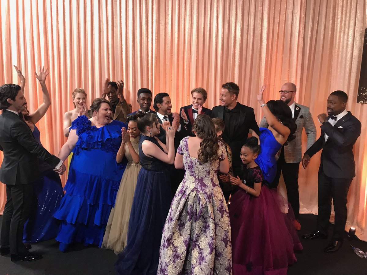 Dan_Fogelman's tweet photo. Couldn't be prouder! #SAGAwards #ThisIsUs https://t.co/K29V9TNKsF