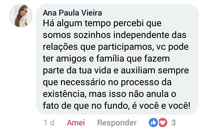 Como diz minha amiga: