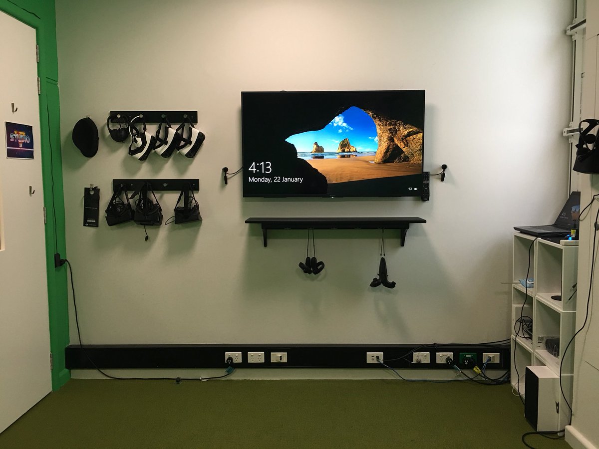 The evolution of our VR space over the last year was mostly learning how to best position equipment and hide cables