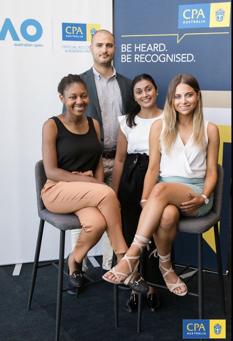 shiralee98's tweet photo. Brand Ambassadors at the CPA Australia AO dinner! #cpaaustralia #BrandAmbassador #represent #business #careers #AusOpen2018 https://t.co/xwJp1h8s6S