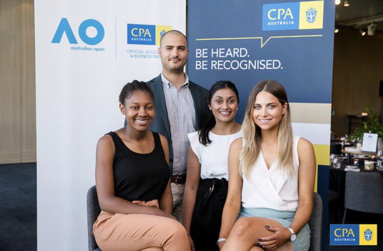 shiralee98's tweet photo. Brand Ambassadors at the CPA Australia AO dinner! #cpaaustralia #BrandAmbassador #represent #business #careers #AusOpen2018 https://t.co/xwJp1h8s6S