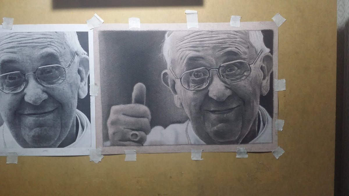 luzardo13's tweet photo. Hola @Pontifex_es @Pontifex espero que lo logre ver y poder hacérselo llegar. #artevenzolano #peru https://t.co/jIFPPev1gy