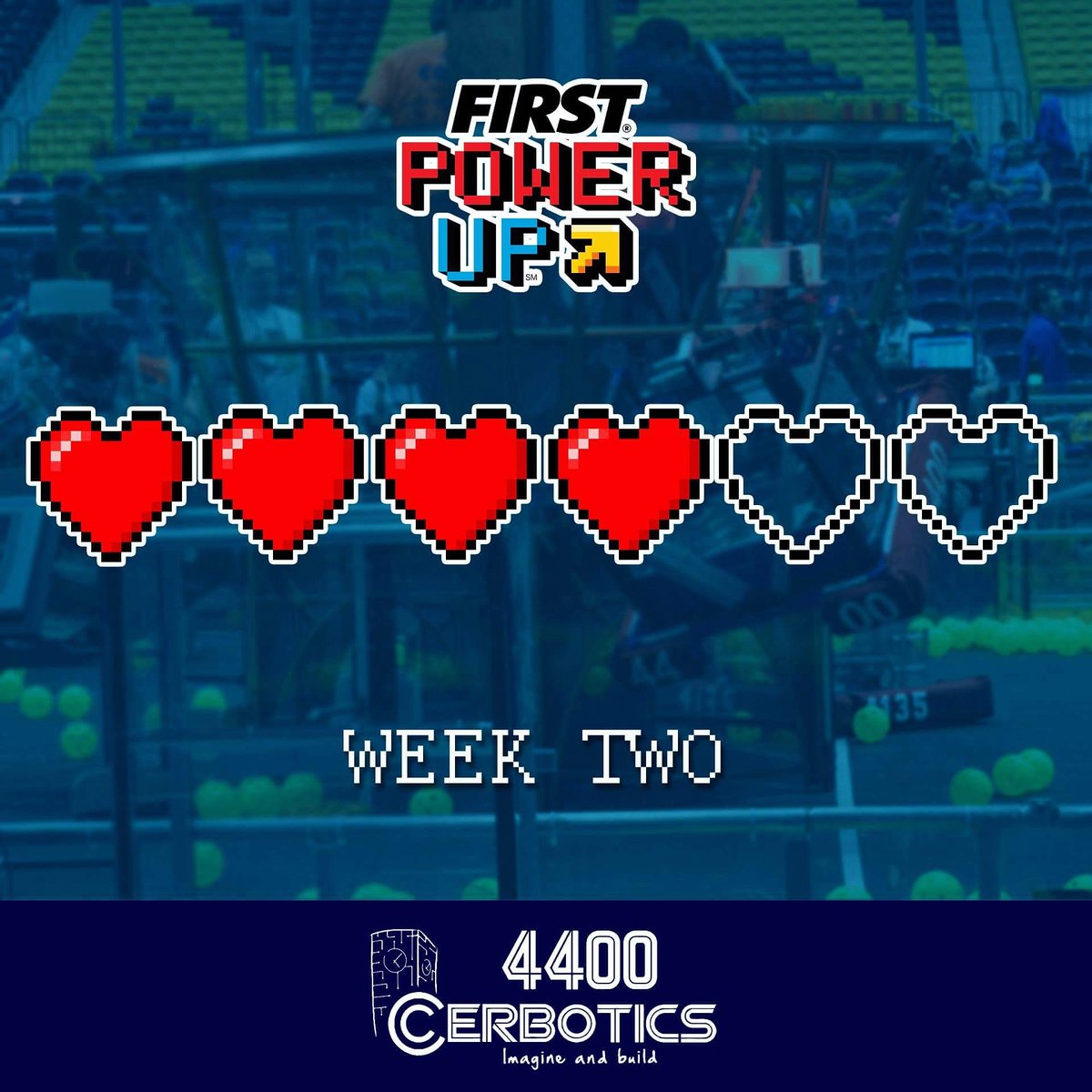 #FIRSTPowerUp #WeekTwo #Cerbotics4400 #OMGrobots