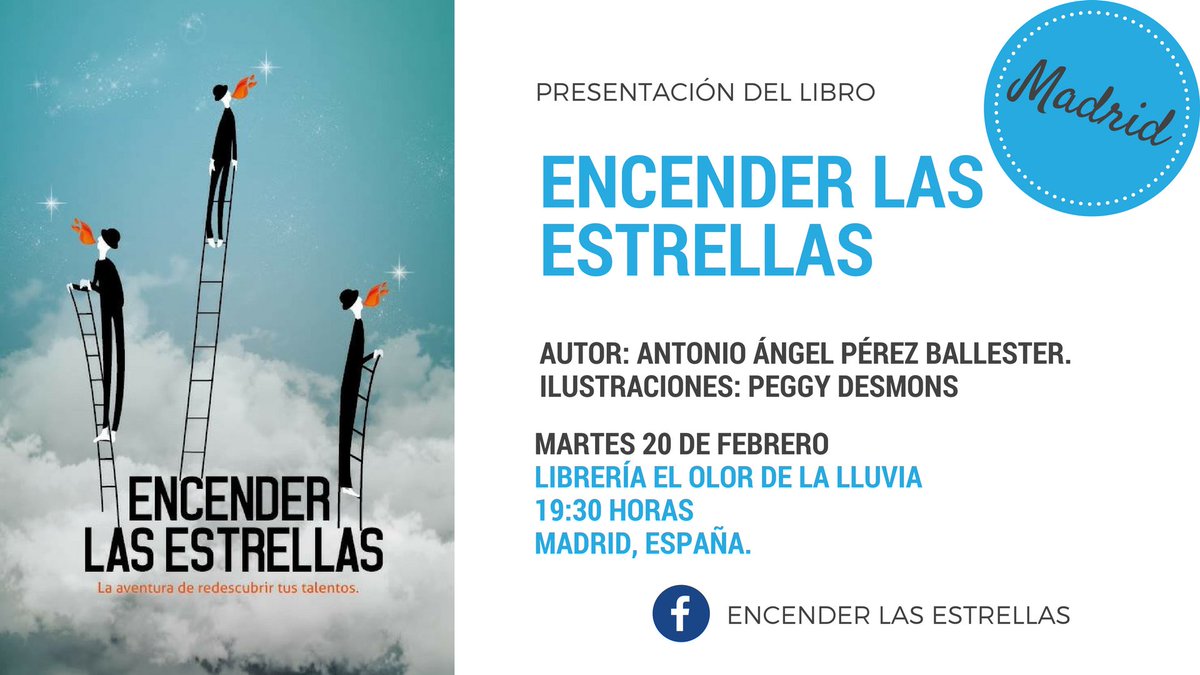 Les compartimos la fecha en la que estaremos en #madrid en la presentación del libro 📚 ¡los esperamos en <a href="/ElOlordelalluvi/">El olor de la lluvia</a> ! #encenderlasestrellas
